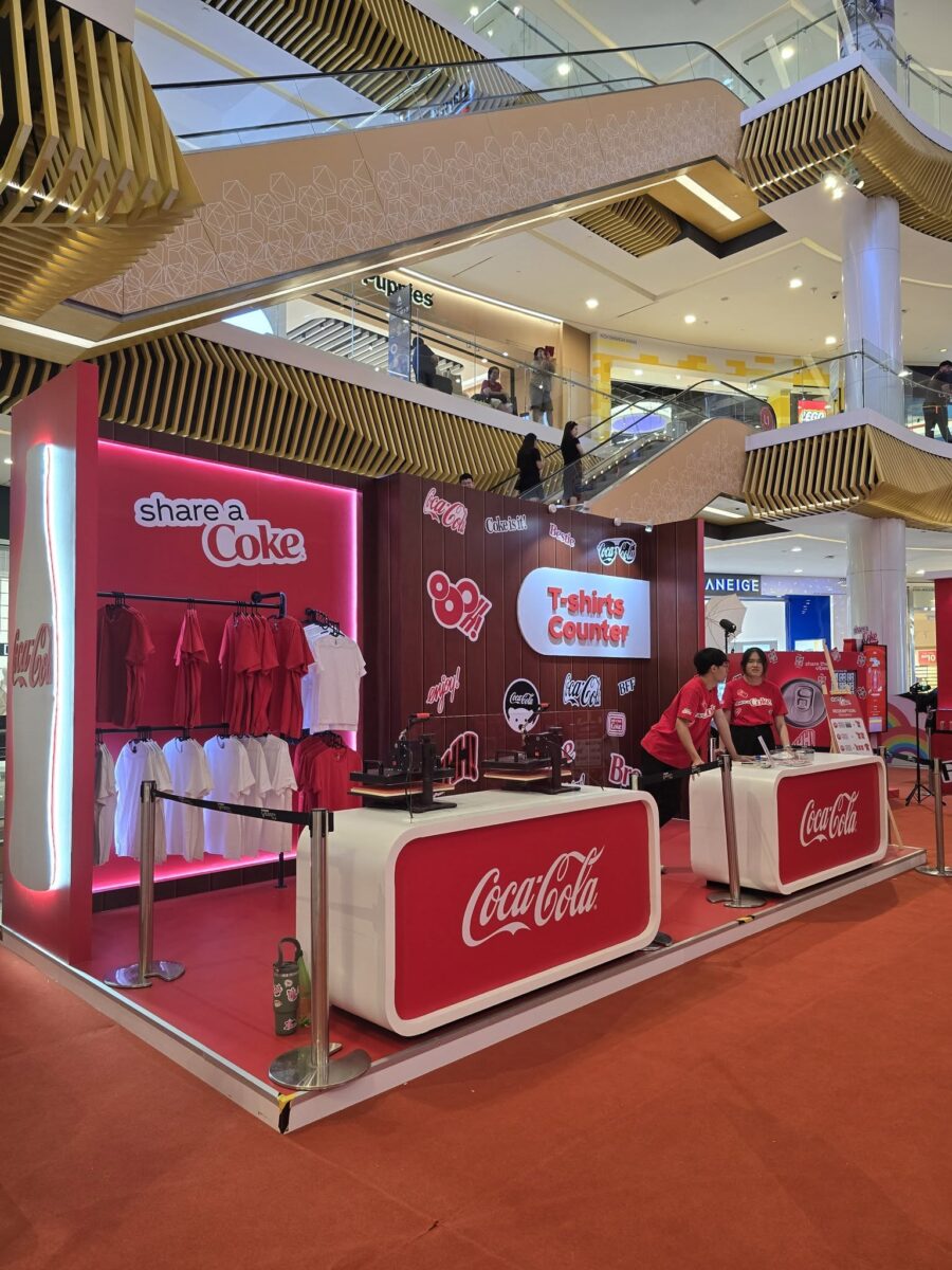 sunway velocity coca cola event custom t shirt (prosperity apparel) counter