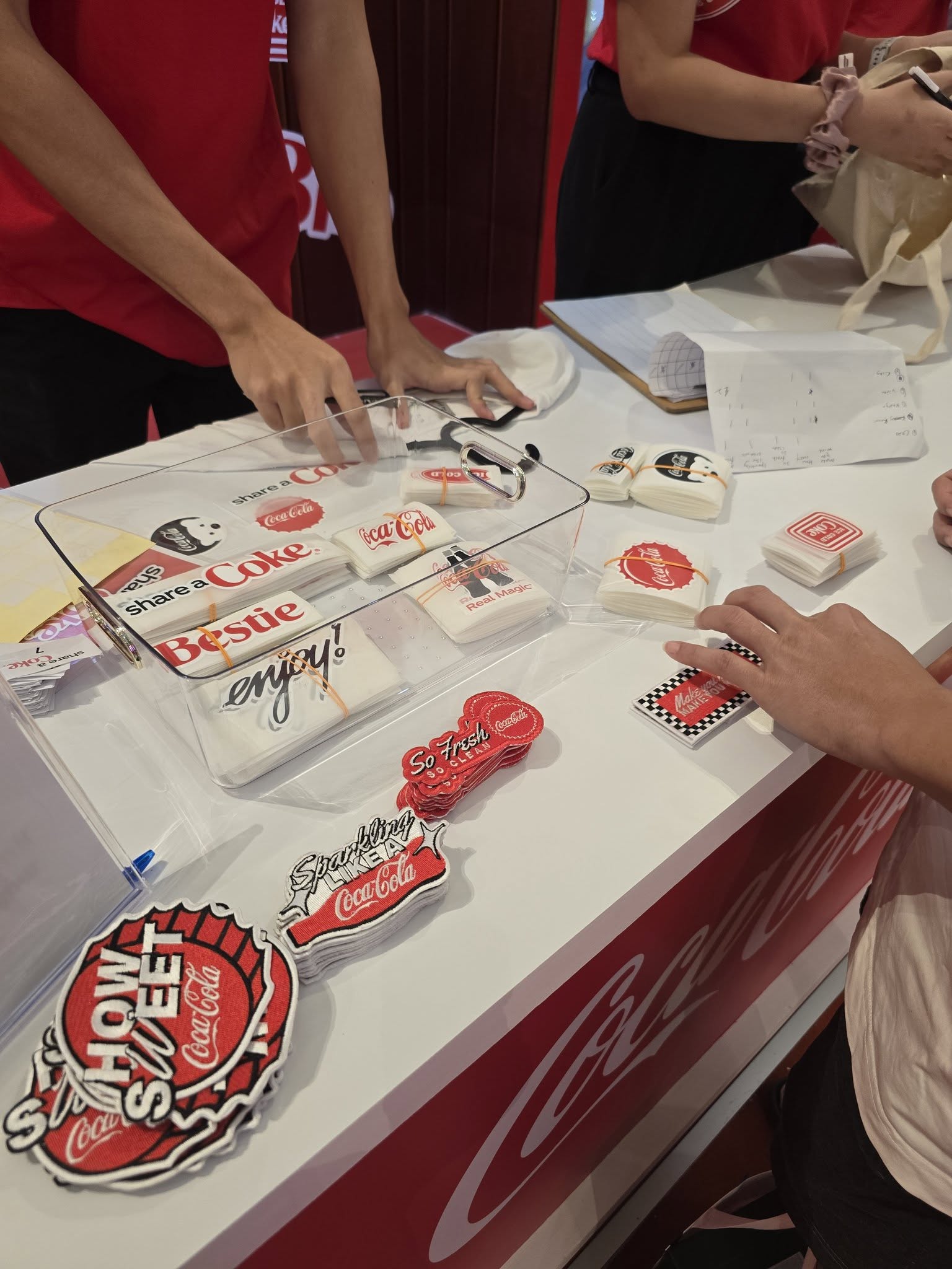 sunway velocity coca cola event custom t shirt (prosperity apparel) heatpress sticker
