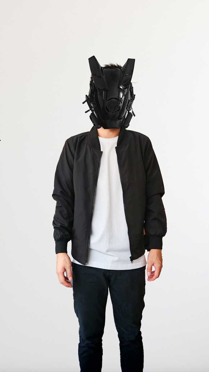 le’fonse® bomber jacket j10 01 black model