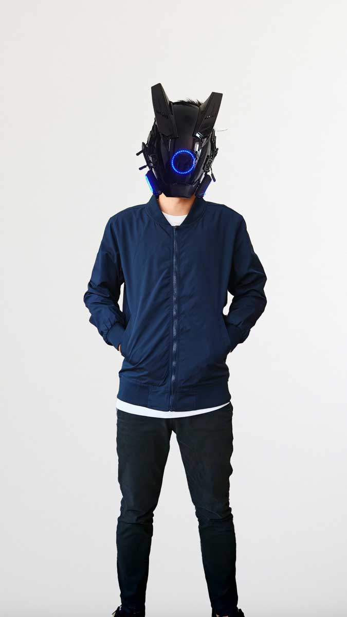 le’fonse® bomber jacket j10 02 navy model
