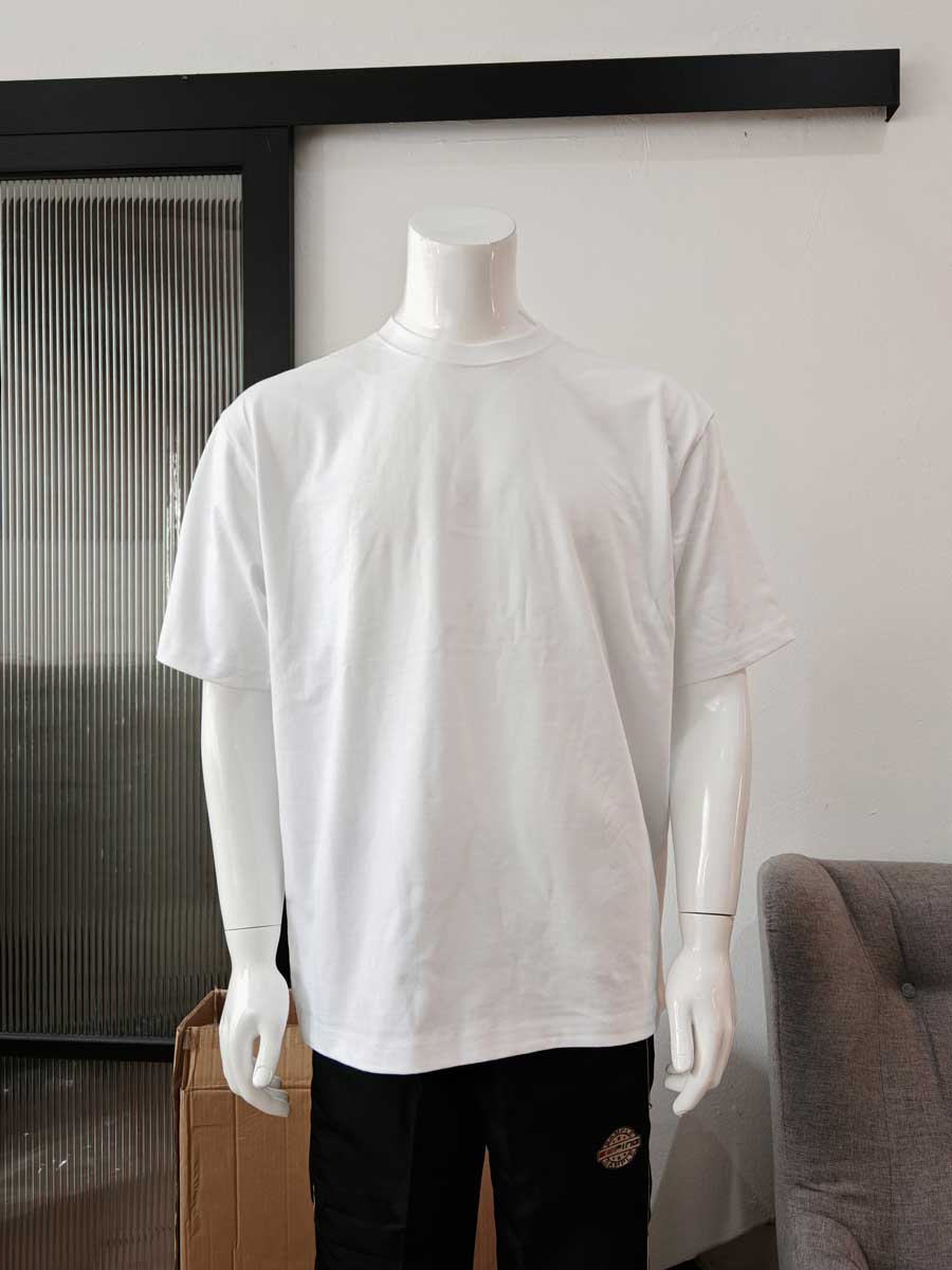 le’fonse® oversize round neck combed cotton rc10 00 white