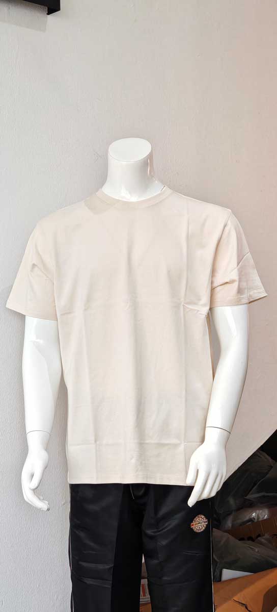 le’fonse® round neck siro combed cotton relaxed fit rc12 51 gardenia